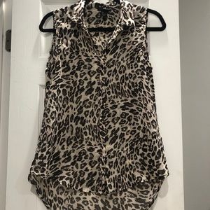 H&M sleeveless leopard top 6
